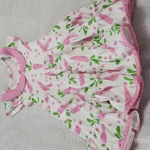 Eleanor Rose pink carrot twirl dress Size 2